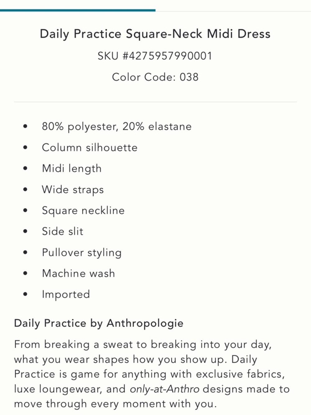 Daily Practice Dress by Anthropologie - Picture 5 of 6